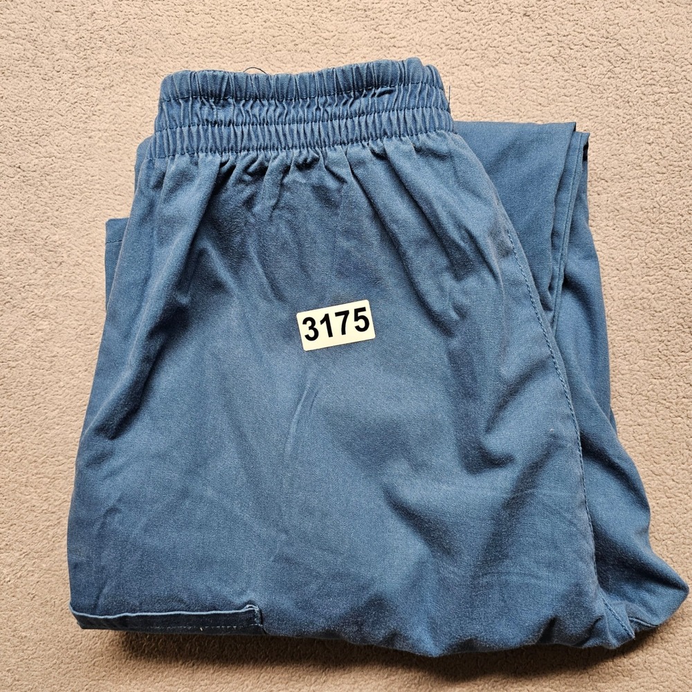 Dickies Blue Cargo Scrub Pants Elastic Waist Medical Workwear‎ Uniform One Size - Picture 9 of 10